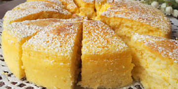 3 Zutaten “Zuckerwatte” Kuchen