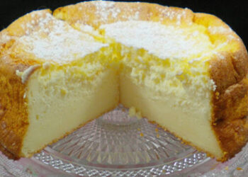 Blitzschneller Quarkkuchen mit Vanillepudding