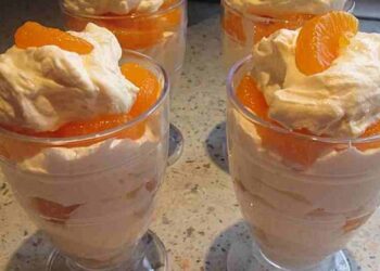 Mandarinen Dessert mit 3 Zutaten!