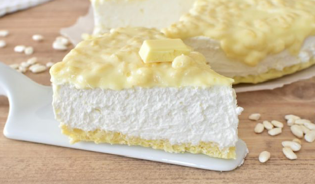 Quark Torte mit weiße Schokolade