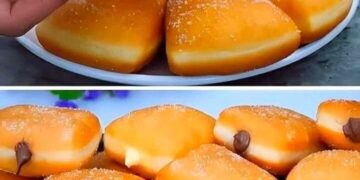 Extrem einfach und ist mega lecker, Fantastische Schokolade gefüllte Donuts