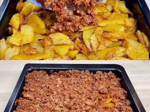 Kartoffel Hack Auflauf, köstliches Abendessen für die ganze Familie