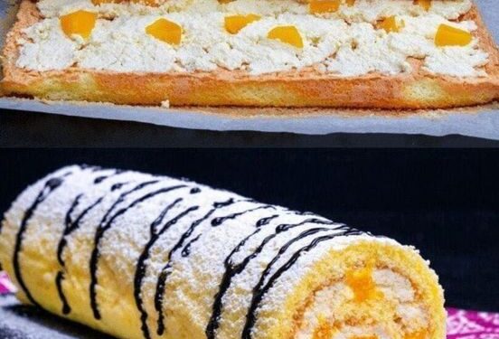 Mandarinen-Biskuitrolle Rezept