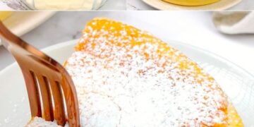 Zauberkuchen mit Sahne