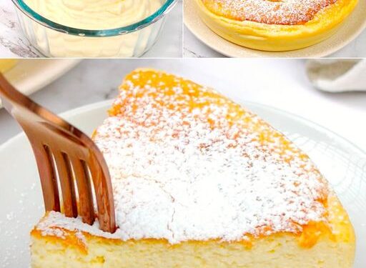 Zauberkuchen mit Sahne