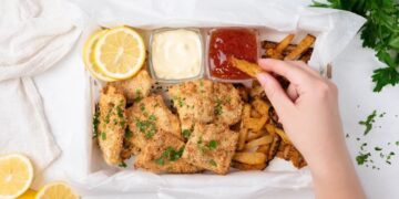 Keto Fisch und Pommes aus dem Airfryer