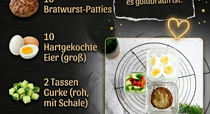 Keto einfache Frühstücks-Würstchen- und Ei-Mahlzeitenzubereitung