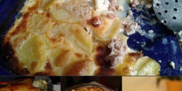 “Moussaka mit Kartoffeln und Hackfleisch”