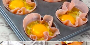 Schinken- und Eierbecher: das schnelle und leckere Vorspeisenrezept, das Sie lieben werden