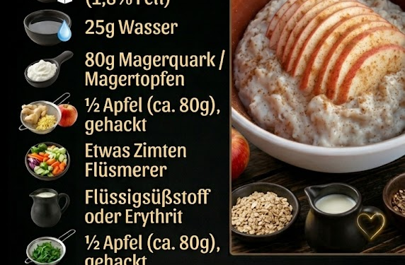 Frühstück: Apfel Zimt Porridge