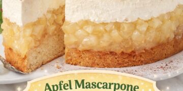 Apfel-Mascarpone-Torte – cremig-fruchtig, ein Stück reicht nie!