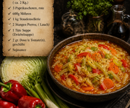Geniale Wundersuppe, die Kilos sind Schnickschnack weg!