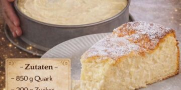 6 Minuten Quarkkuchen mit Pudding!