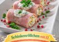 Diese Schinkenröllchen mit Ei sind immer sofort weg!