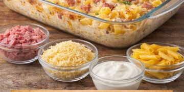 Nudelauflauf „Hawaii“