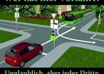 Wer hat hier Vorfahrt?