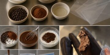 Hausgemachte Choco Icecream Bars (Eis-Sticks)