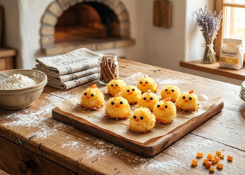 Herzhafte Oster-Küken Käse-Snack (Low Carb)