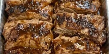 Saftige BBQ-Glazed Rinderrippchen