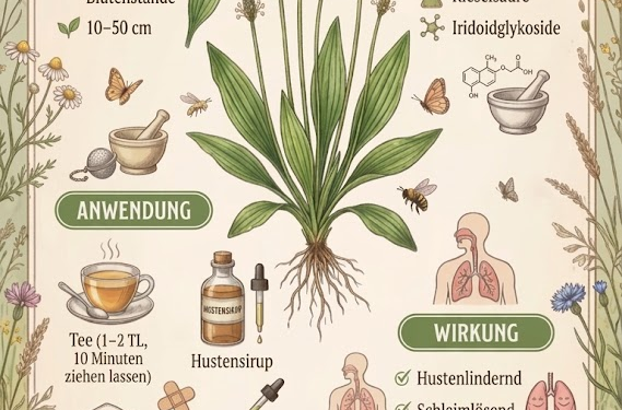 Der Spitzwegerich (Plantago lanceolata)