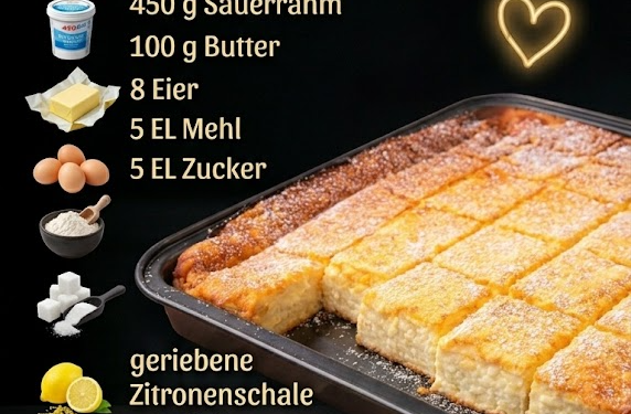 Blitzschneller Rahmkuchen vom Blech