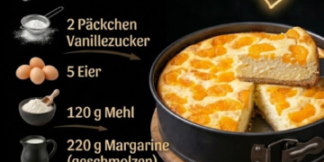 3-Minuten Mandarin-Quarkkuchen
