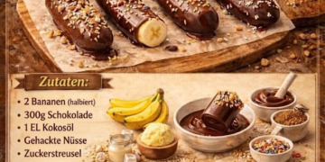 Schokoliertes Bananen