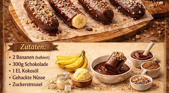 Schokoliertes Bananen