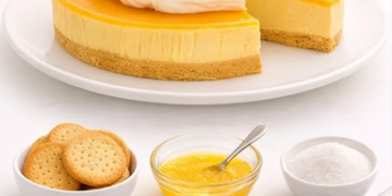 Exotischer Mango-Cheesecake