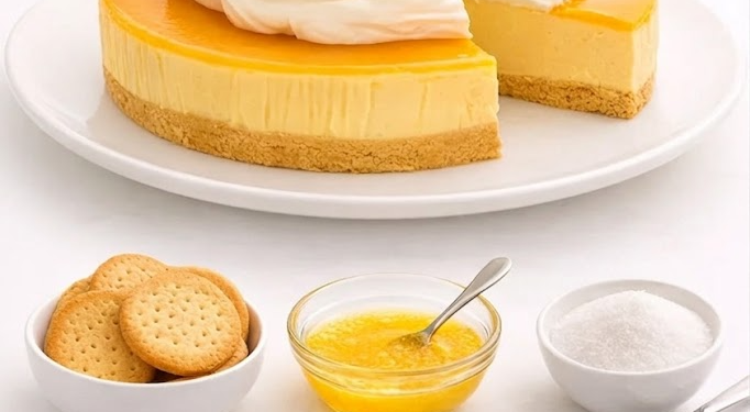 Exotischer Mango-Cheesecake