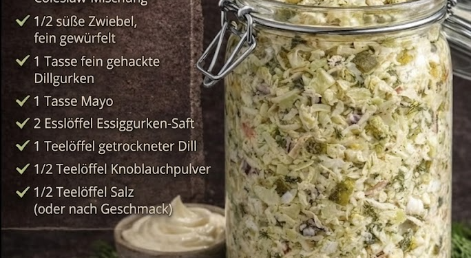Dillgurken-Coleslaw