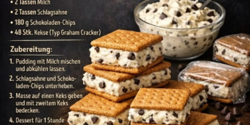 Süße Eis-Sandwiches