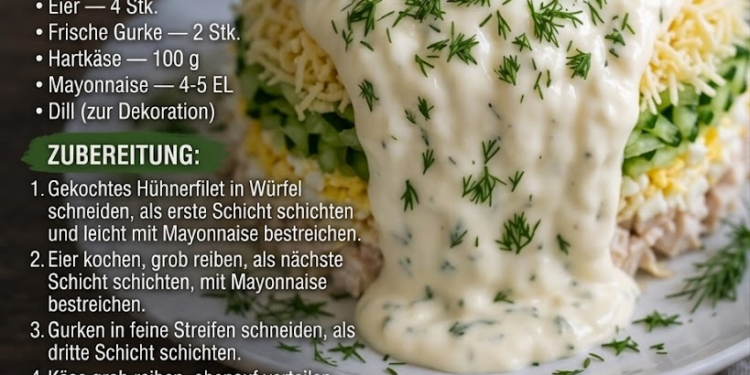 Salat „Niagarafall“