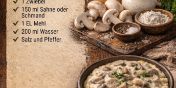 Aromatische Pilzrahmsoße