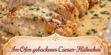 Zartes Caesar-Hühnchen mit cremiger Dijon-Parmesan-Sauce