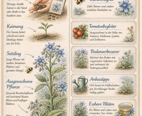 Borretsch – die vielseitige Pflanze für einen gesunden Garten