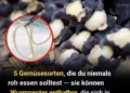 5 Gemüsesorten, die du niemals roh essen solltest – sie können Wurmnester enthalten, die sich in deinem Magen zu Parasiten entwickeln können