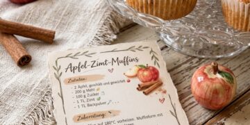 Saftige Apfel-Zimt-Muffins